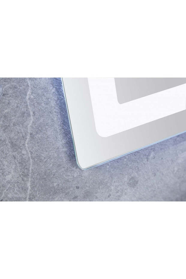 LED and Touch Mirror, with Defog Function and Clock, 60 x 80 cm, - 7