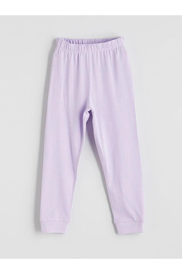 Bisiklet Yaka Kız Çocuk Pijama Takım 2'li (W5) - 5