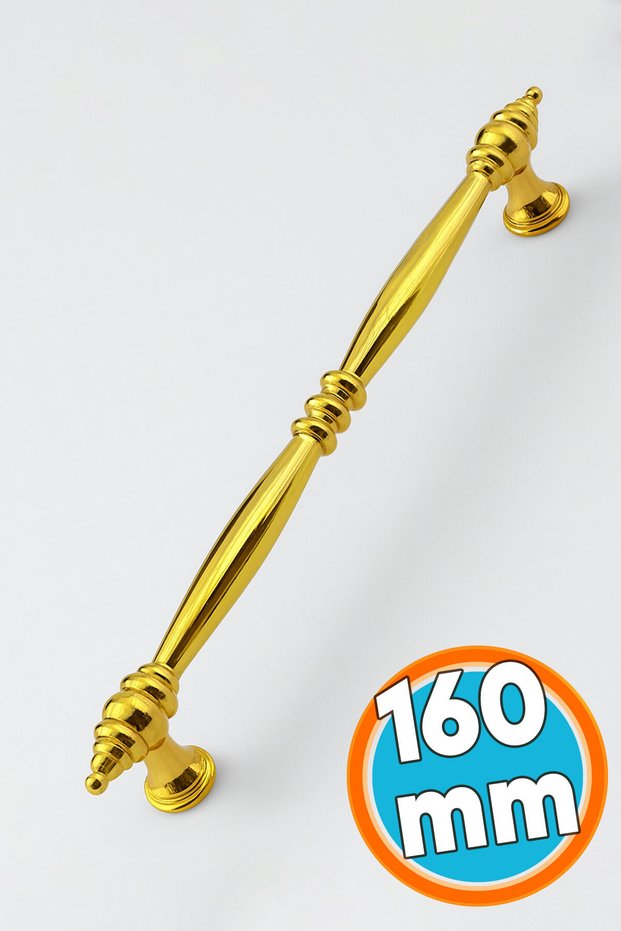 Furniture Kitchen Cabinet Drawer Cupboard Door Handle Flat Metal Handle Knob Handles 160 mm Gold