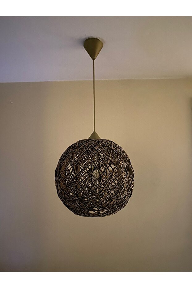 Bohem,Ahşap,Jüt,Hasır,Modern,Doğal Sarkıt Avize - 2