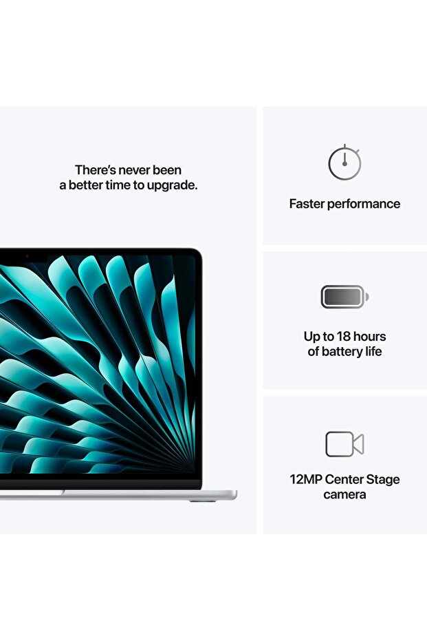 MacBook Air 13", M4 processor, 10 CPU cores and 10 GPU cores, 16GB, 512GB, Silver, INT KB - 6