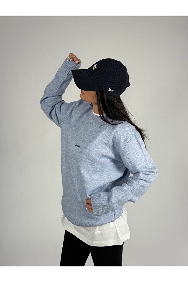 سترة نسائية زرقاء أساسية - 2