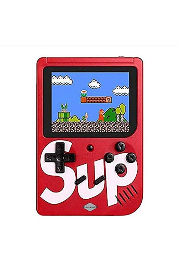 SUP Game Box retro handheld console, 400 games, LCD, Red - 1