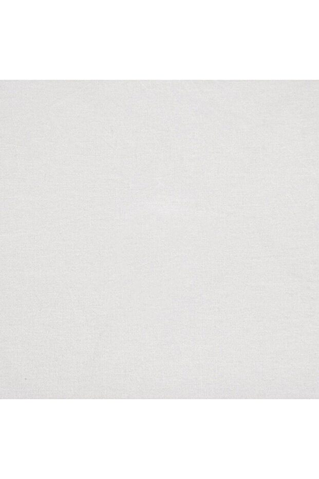 ملاءة سرير مطاطية ناعمة أساسية - أبيض - 100x200 سم - 2