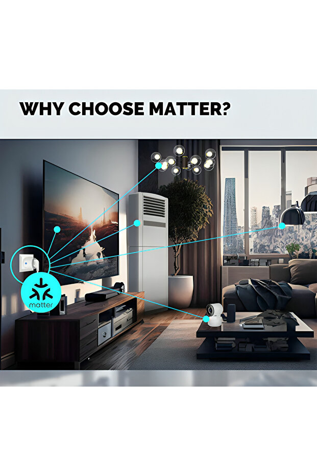 Matter Smart WiFi Socket 16A – Consumption Monitoring + Matter Compatibility - 2