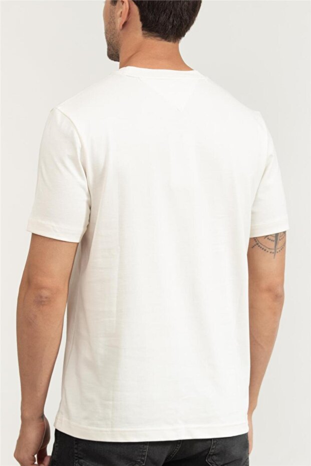 Erkek Bisiklet Yaka T-Shirt Sarı - 3