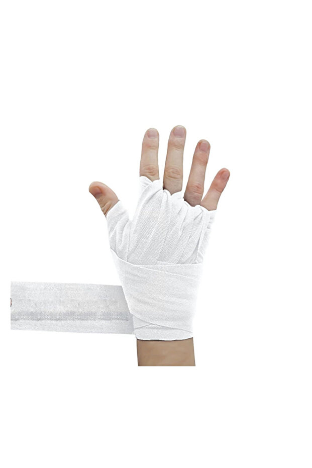 Elastik Boks Bandajı 180'' 460 cm Beyaz Çift - 4