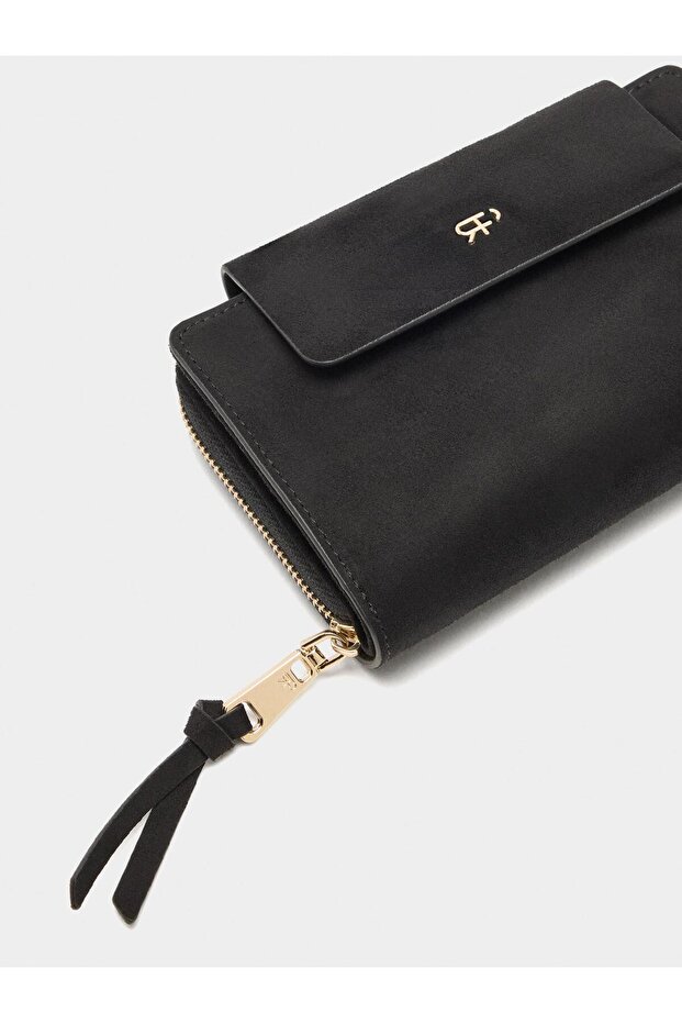 Süet Efektli Cüzdan - 1