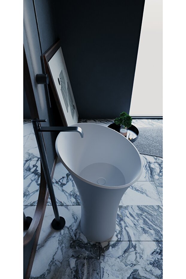 Monoblok Vortex Solid Banyo Lavabosu - 4