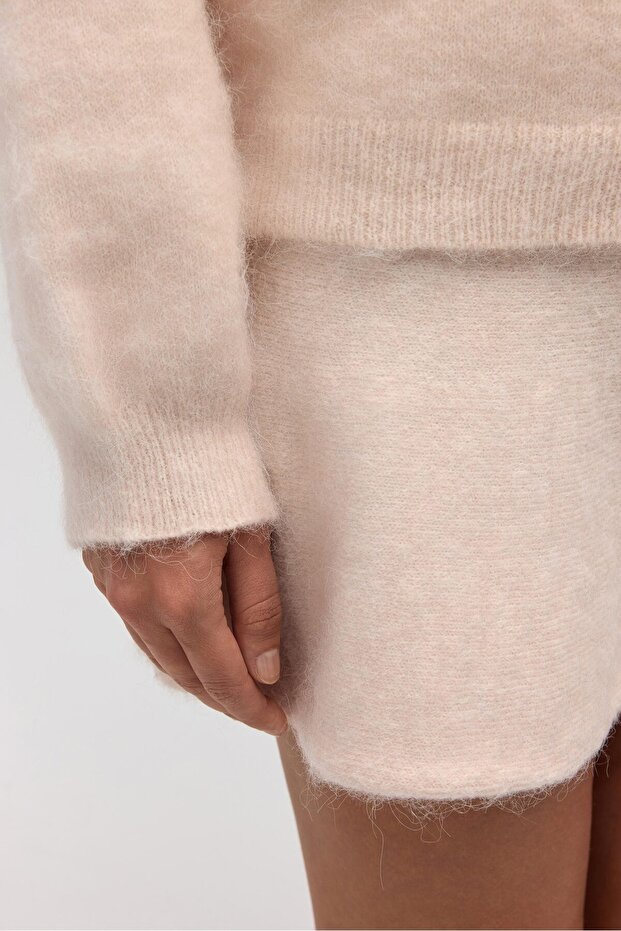 Zerium Basic V Yaka Pembe Triko Kazak - 8