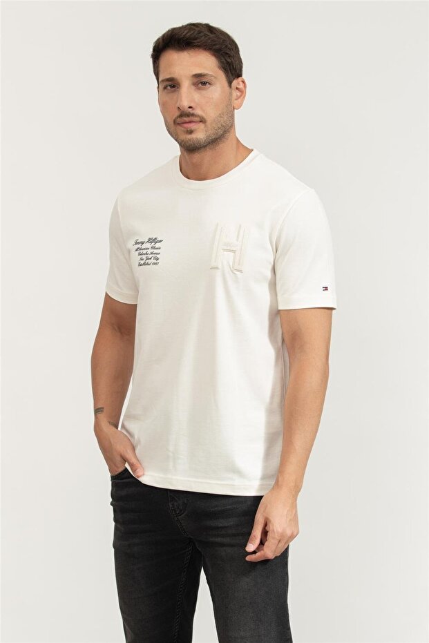 Erkek Bisiklet Yaka T-Shirt Sarı - 2