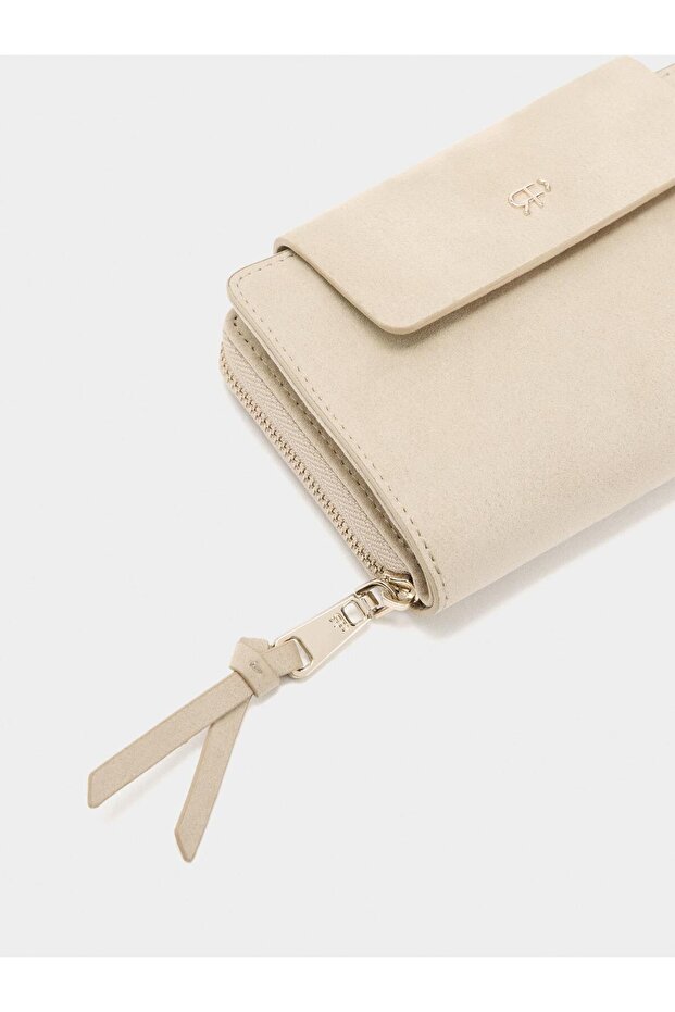 Süet Efektli Cüzdan - 1