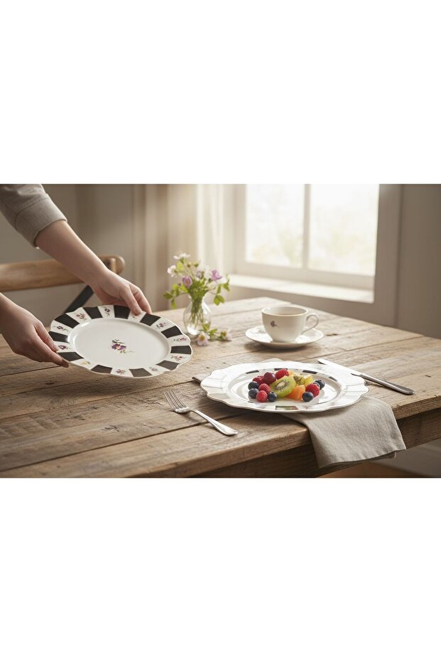 ACEM SİYAH SERVİS TABAK 27 CM - 1