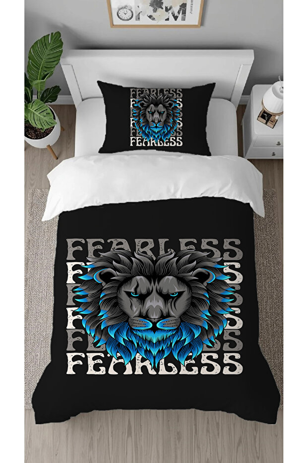 Arslan King Patterned Special Design Digital Design Printed Single Duvet Cover Set Without Sheets - 1