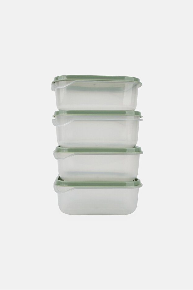 مجموعة تخزين مربعة من 8 قطع، لون أخضر نعناعي - 1