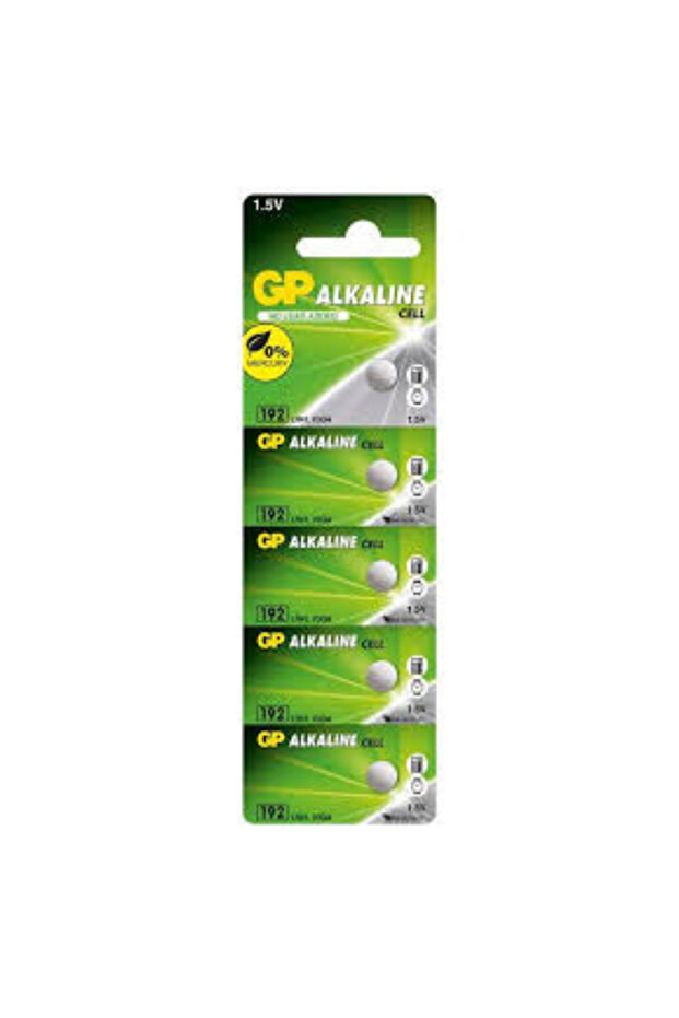 10-Pieces GP (192) LR41 (AG3) Alkaline Cell 0% Mercury 1.5V Batteries - 1