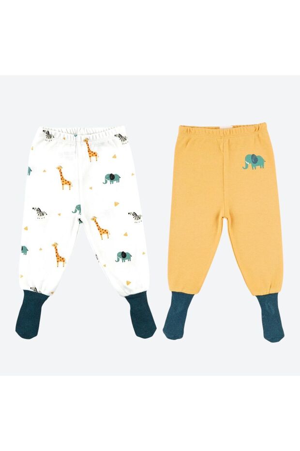 100% Organic Cotton 2-Piece Socks Single Bottom 3-36 Months