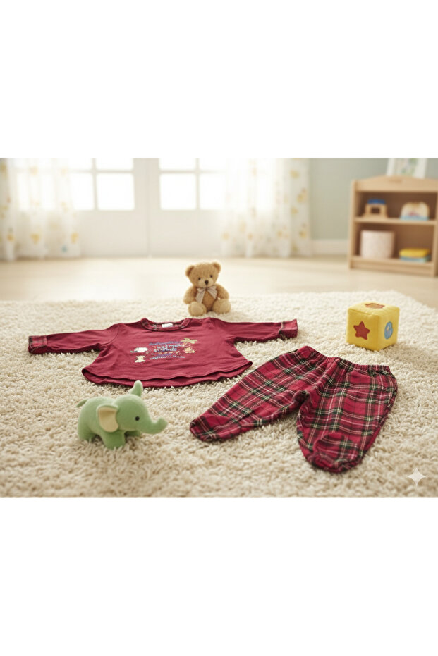 Jungle Bebek Alt-Üst Pijama Takımı - 2