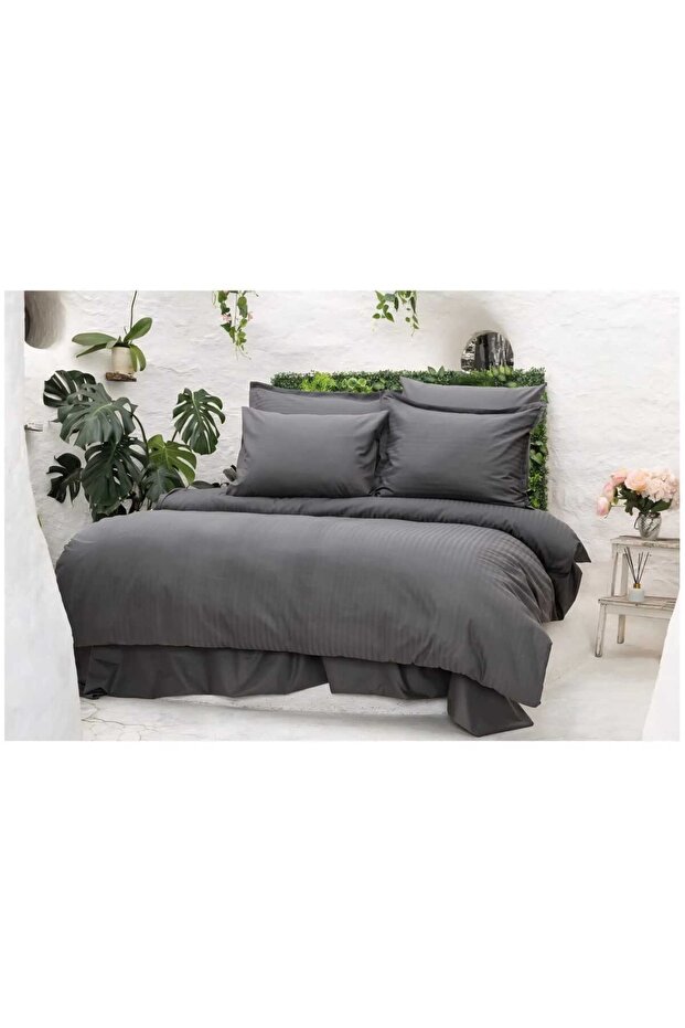 POPLİN TEK KİŞİLİK NEVRESİM TAKIMI INFINITY SHADOWS - 1