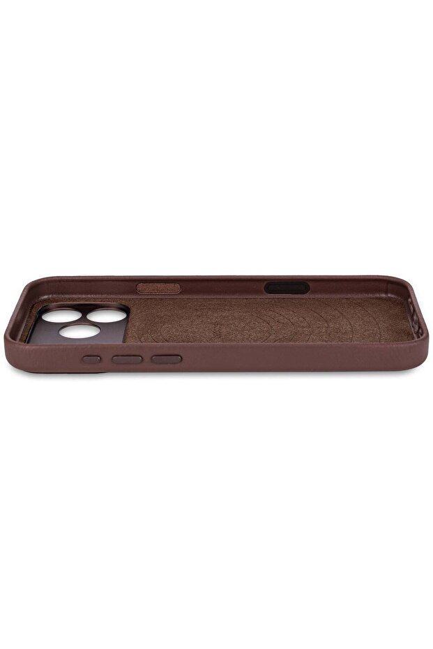 DECODED protective case for iPhone 17 Pro, Leather, Brown - 4