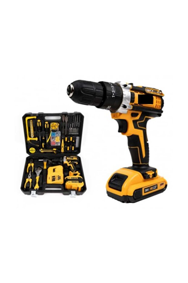 Drill and screwdriver with complete kit and accessories - 2