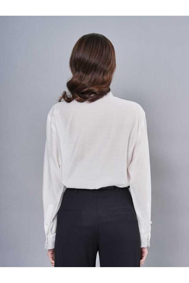 Taş İşlemeli Siyah Gömlek 40981 - 2