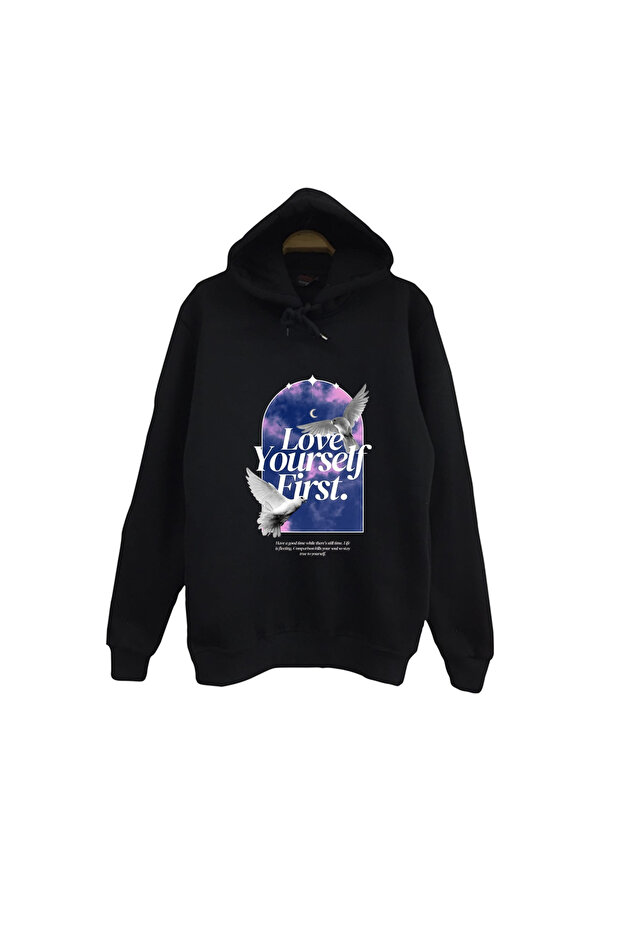 Marilyn Manson Printed Unisex 100% Cotton Hooded Black Sweatshirt