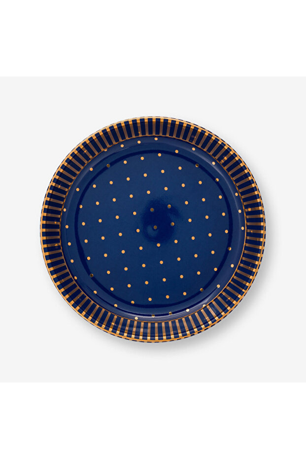 Dot Delight Lacivert Porselen Latte Bardağı 290 Ml - 6