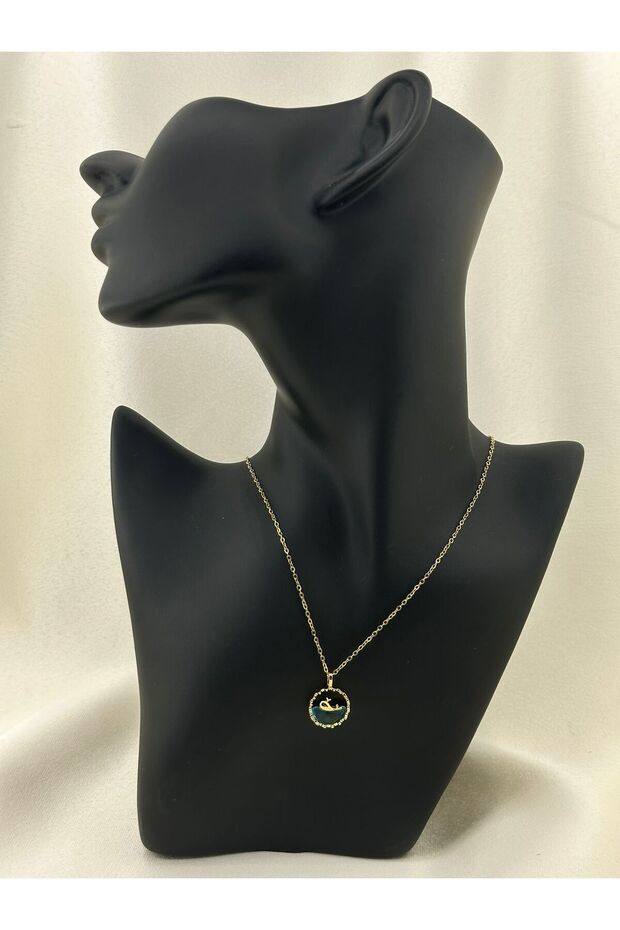 Floating Fish Blue Luminous Sea Stainless Steel Necklace