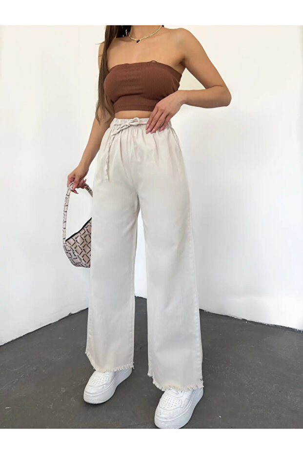Women's Elastic Waist Palazzo Pants
