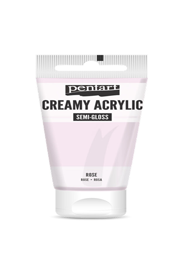 ROSE ACRYLIC COLOUR CREAMY SEMI GLOSS 60 ML