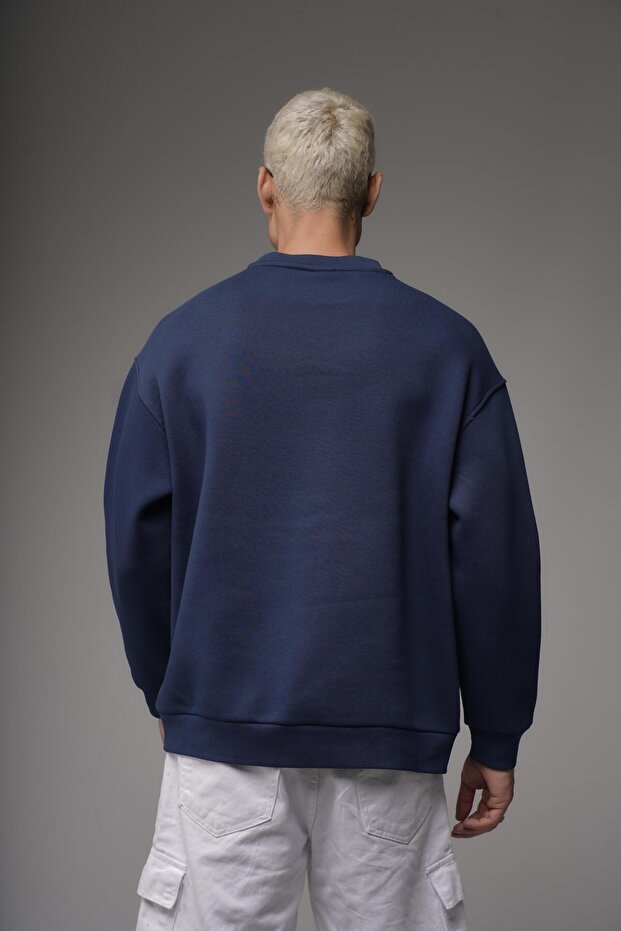 Oversize Kalıp UNEFFECTED Baskılı Sweatshirt - 6