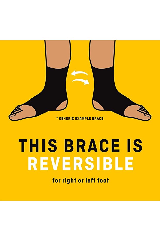 دعامة كاحل عالية الأداء، قابلة للتعديل، أسود، 48635ENR - 6