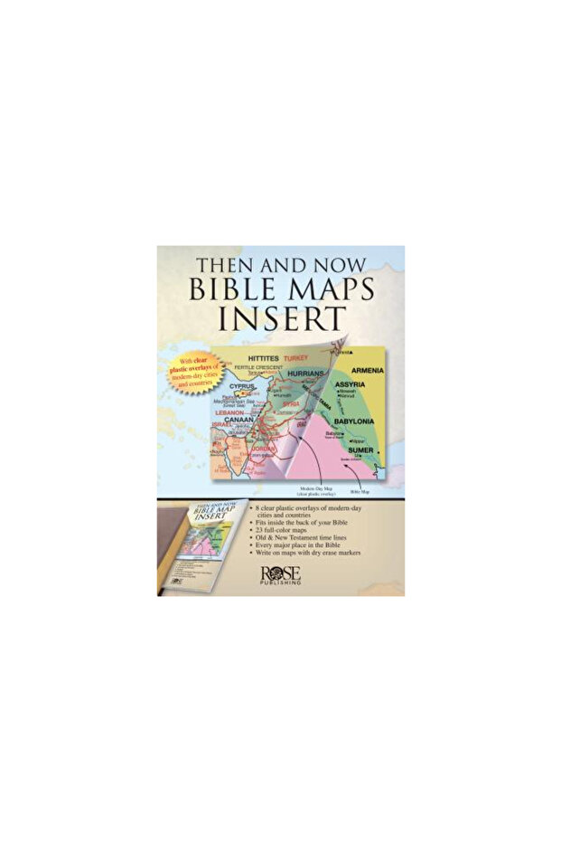 Then and Now Bible Maps Insert - 1