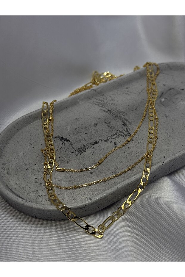 Çok Sıra Zincir Kolye - 5