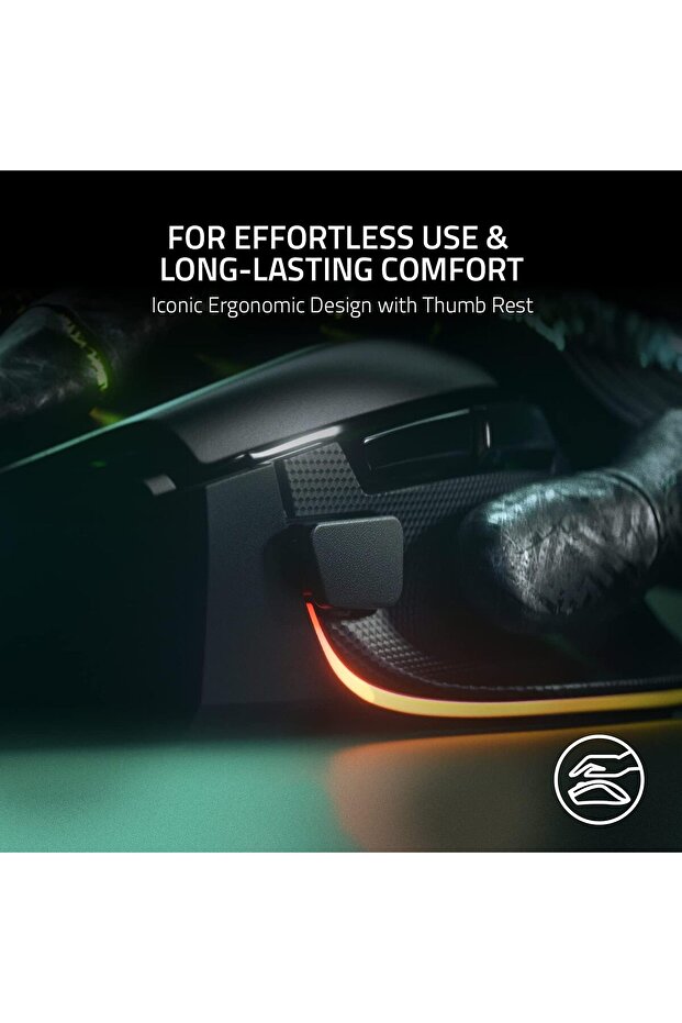 Basilisk V3 Customizable Ergonomic Gaming Mouse: Fastest Gaming Mouse Switch - Chroma RGB Ligh - 5