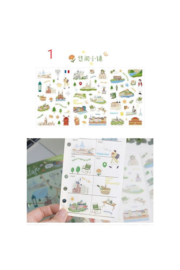 E2-1 sayfa ajanda sticker - Numara : 2 - 4