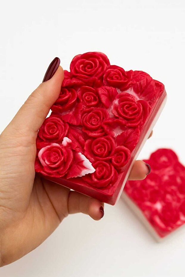 مجموعة صابون الورد المزدوجة - 1