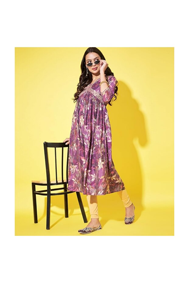 Hint Nakışlı Elbise - 3