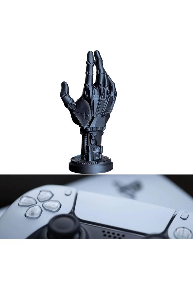 PS5 Controller Arm Stand by Azonee, 3D Robot Cyberpunk Design - 4
