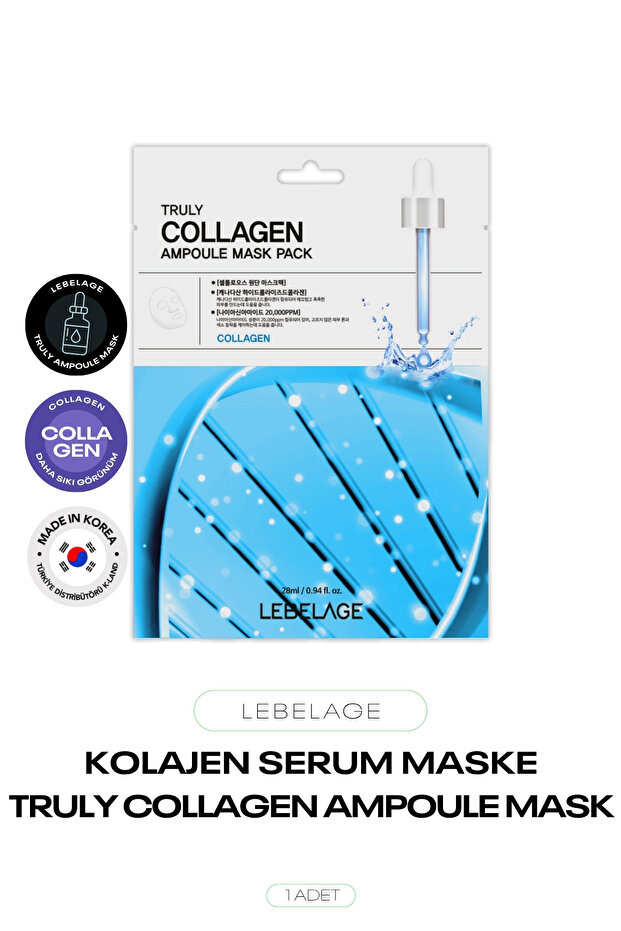 Collagen Serum Paper Mask Truly Collagen Ampoule Mask 1 Piece