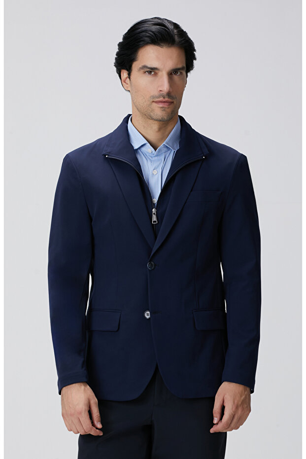 N-Tech Lacivert Ceket - 1
