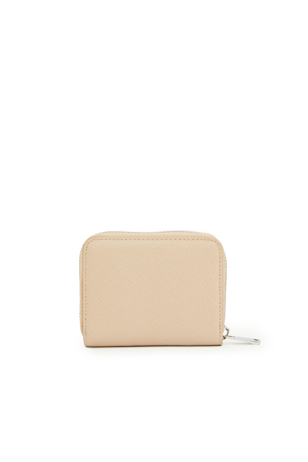 Bej Kadın Suni Deri Cüzdan - 3