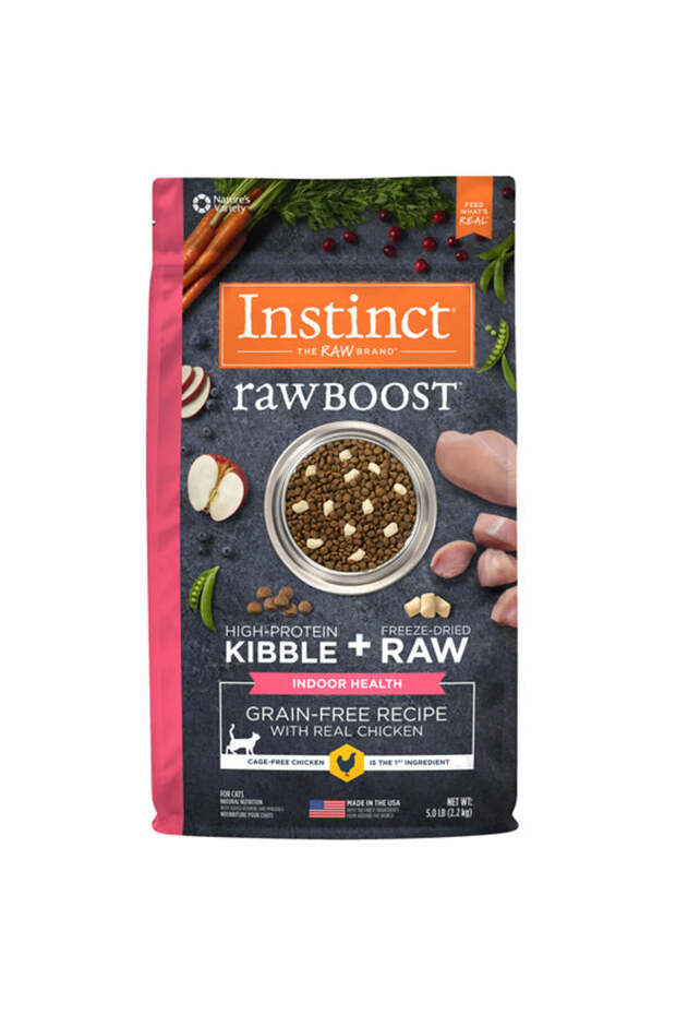 Raw Boost Grain Free Indoor Health Chicken Dry Cat Food 5lbs