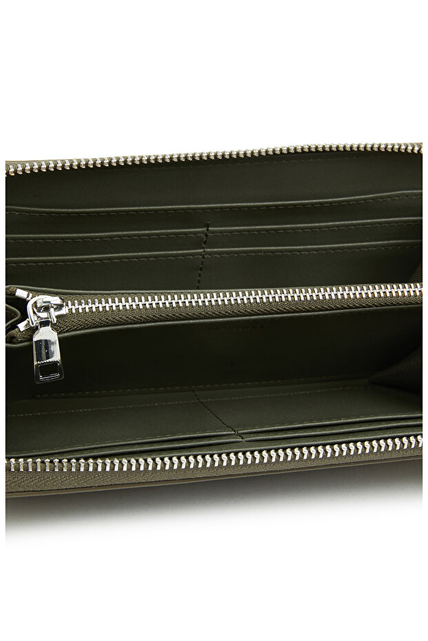 Haki Kadın Suni Deri Cüzdan - 4