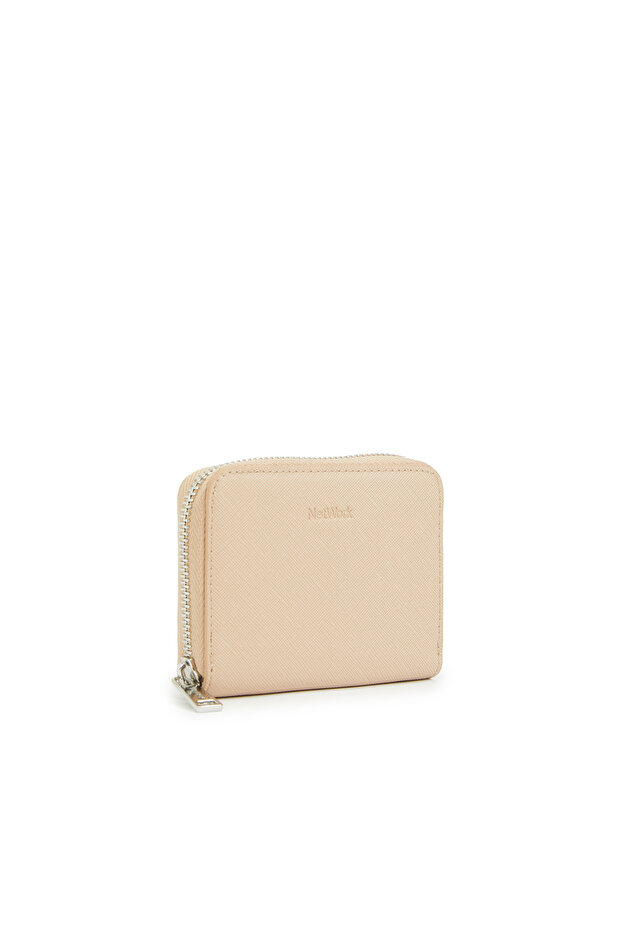 Bej Kadın Suni Deri Cüzdan - 2