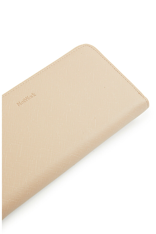 Bej Kadın Suni Deri Cüzdan - 5