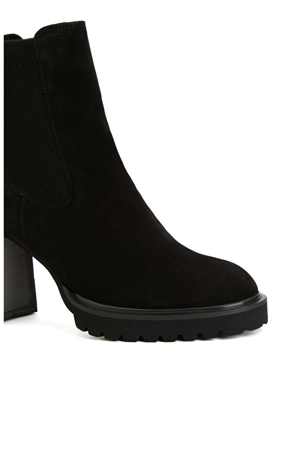 Siyah Kadın Deri Çizme - 6