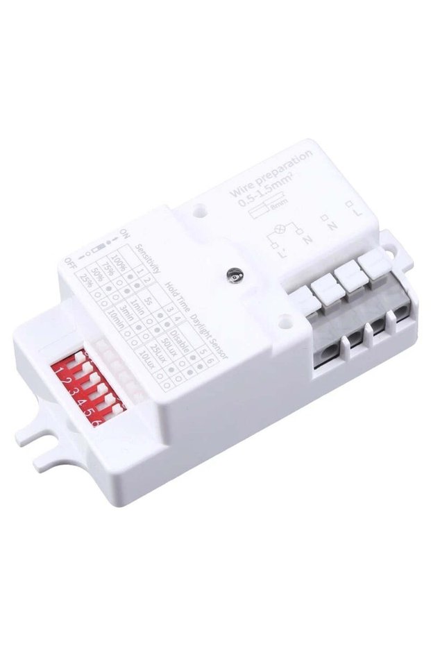 Microwave Radar Motion Sensor, 360 Degree, White