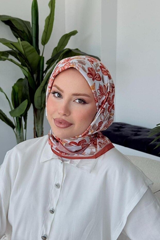 Eșarfă moale Meva portocaliu - 3